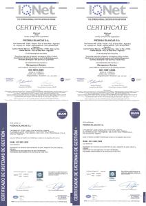 Certificados IRAM ISO